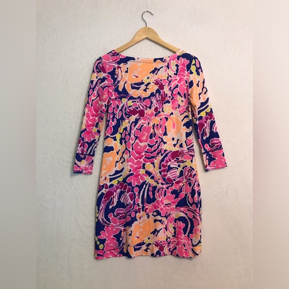 Lilly Pulitzer womens pink Sophie mini Dress in Catch and Release Print size XS - Picture 9 of 9